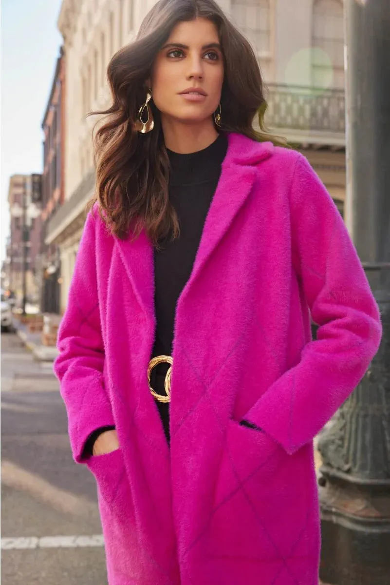 Opulence Notched Collar Coat Style