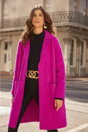 Opulence Notched Collar Coat Style