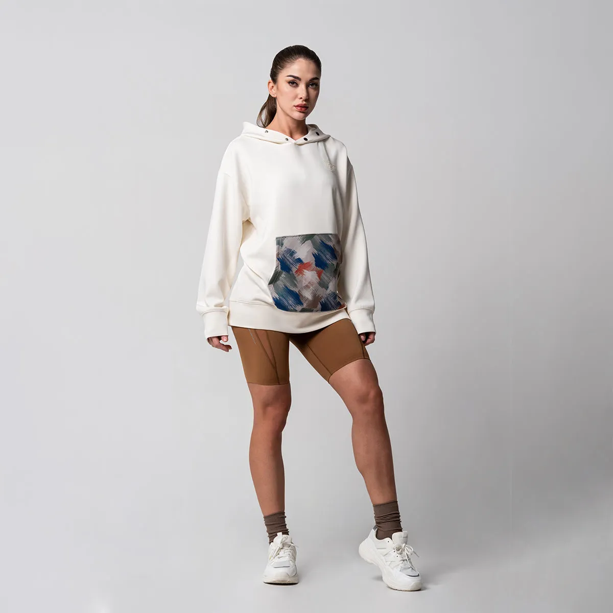 Oversize Everyday Wears flocking print Hoodies Pattern pocket for Unisex