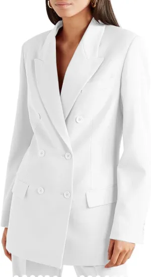 Pant Suits for Women's 2 Piece Pantsuits Notch Lapel Blazer Elegant Lady Business Outfits Work Office Pant Suit Set