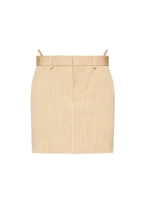 Petar Petrov Rudo Low Waisted Mini Skirt - Butter