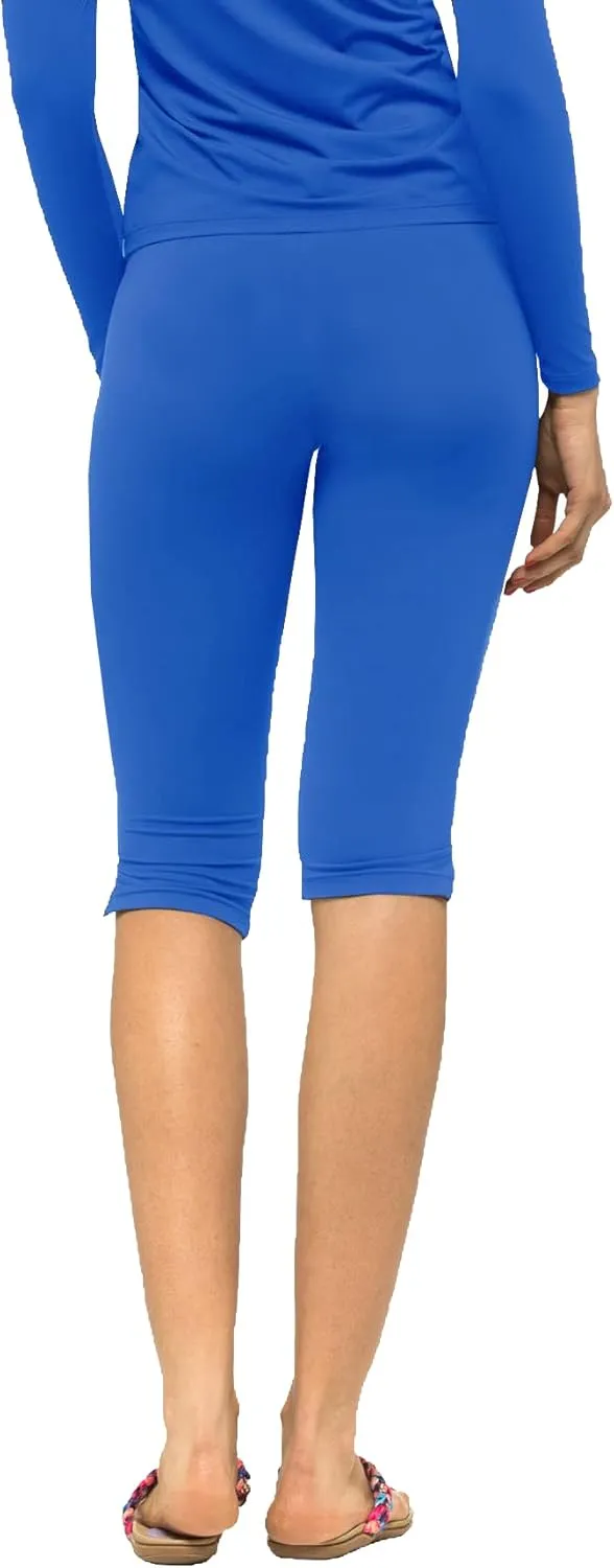 Private Island Women UPF 50  Beach Board Shorts Pants Swimsuit Bathing Swim Rash Guard Yoga Bottom (RSP)