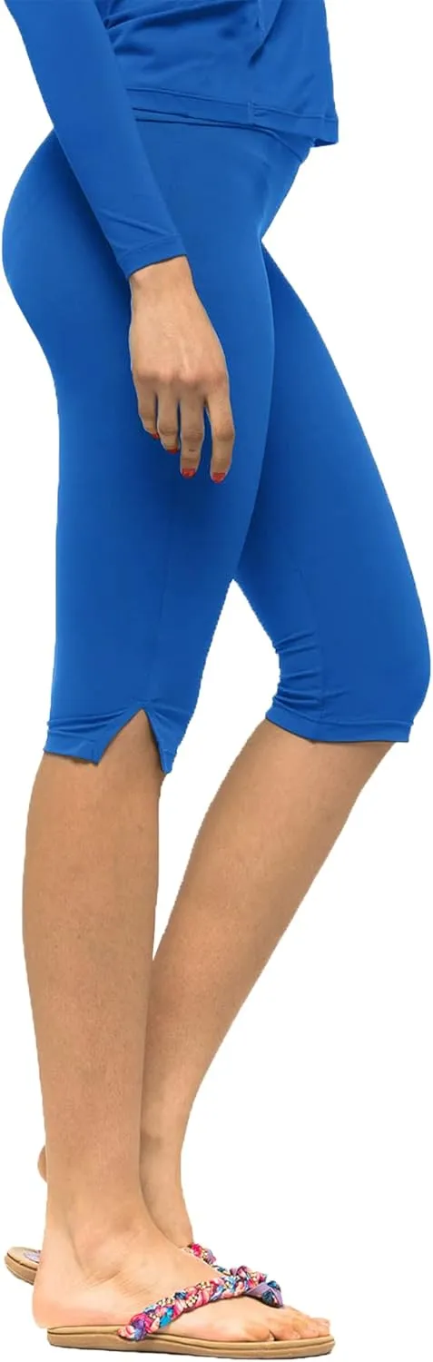 Private Island Women UPF 50  Beach Board Shorts Pants Swimsuit Bathing Swim Rash Guard Yoga Bottom (RSP)