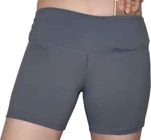 Private Island Women UPF50  Board Shorts Swimsuit Hot Pants Pocket Bathing Swim Suit Rash Guard Bottom (RM3HP)