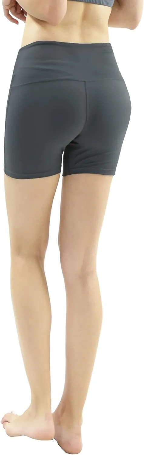 Private Island Women UPF50  Board Shorts Swimsuit Hot Pants Pocket Bathing Swim Suit Rash Guard Bottom (RM3HP)