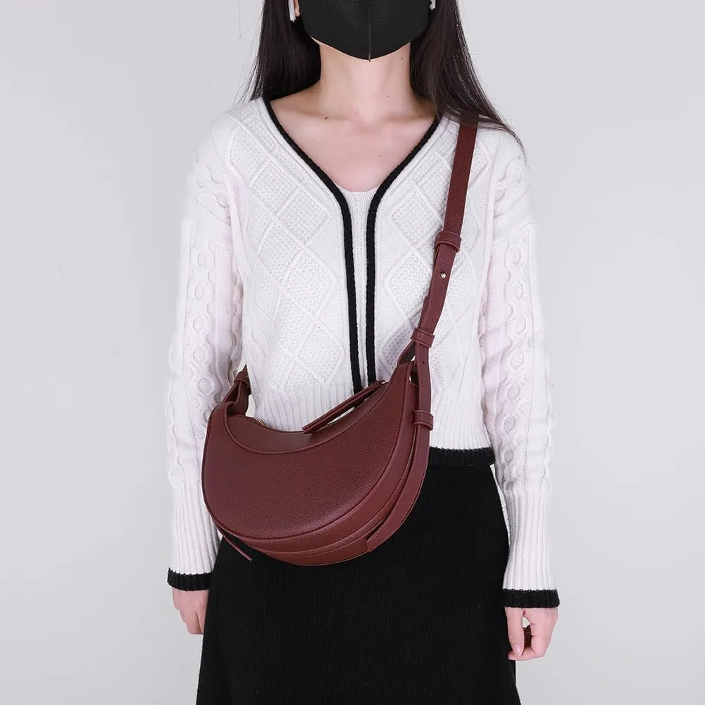 PU Leather Shoulder Bag Designer Crossbody Bags for Women Work Tote Dumpling Hobo Purse