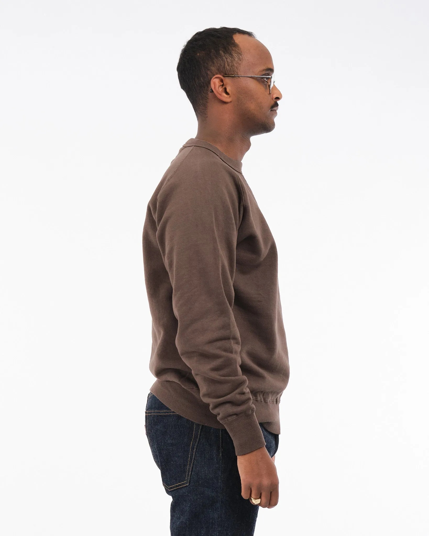 Puamana Crew Neck Sweatshirt TURKISH COFFEE