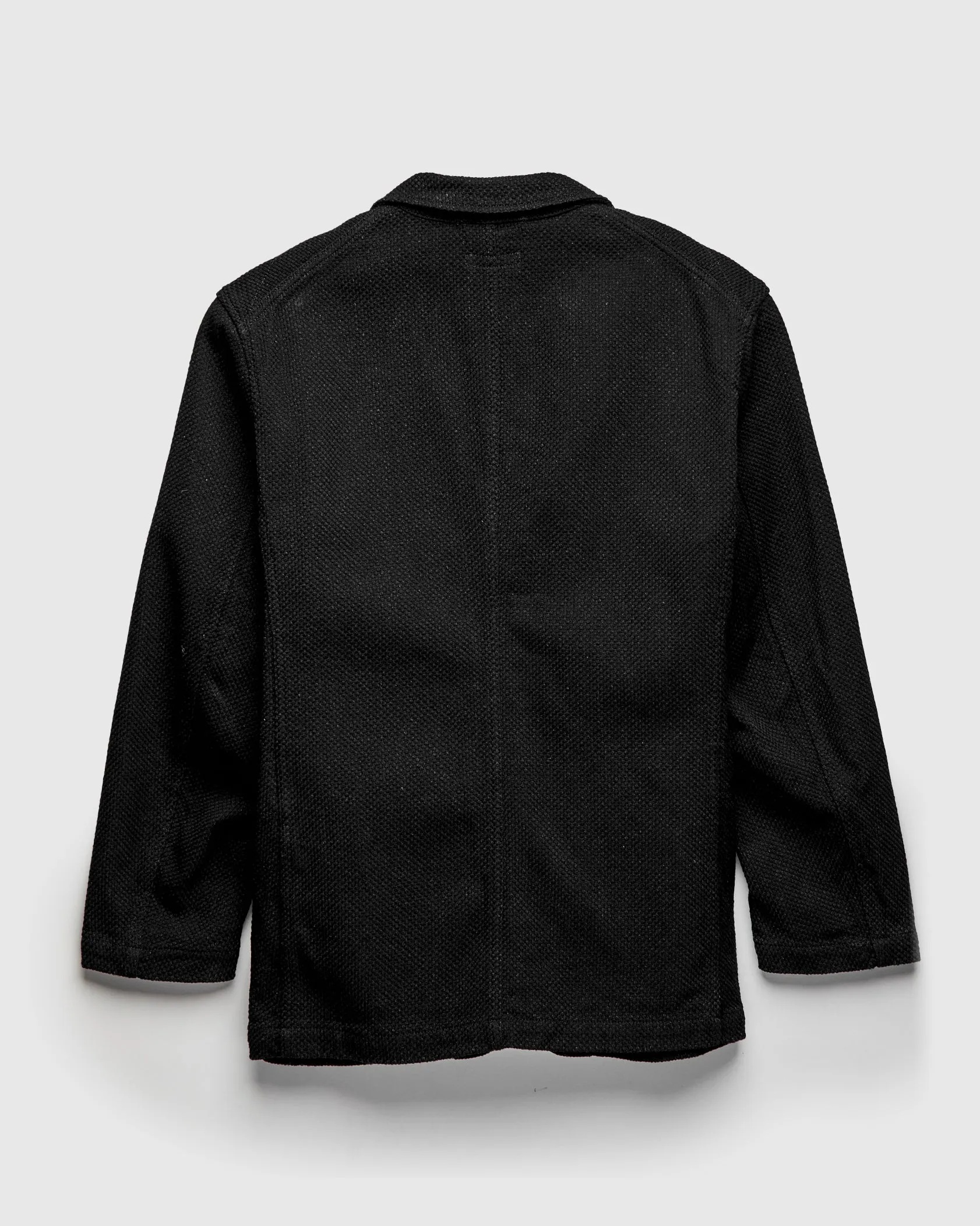 "No-Gi" Bedford Jacket in Black Heavyweight Sashiko