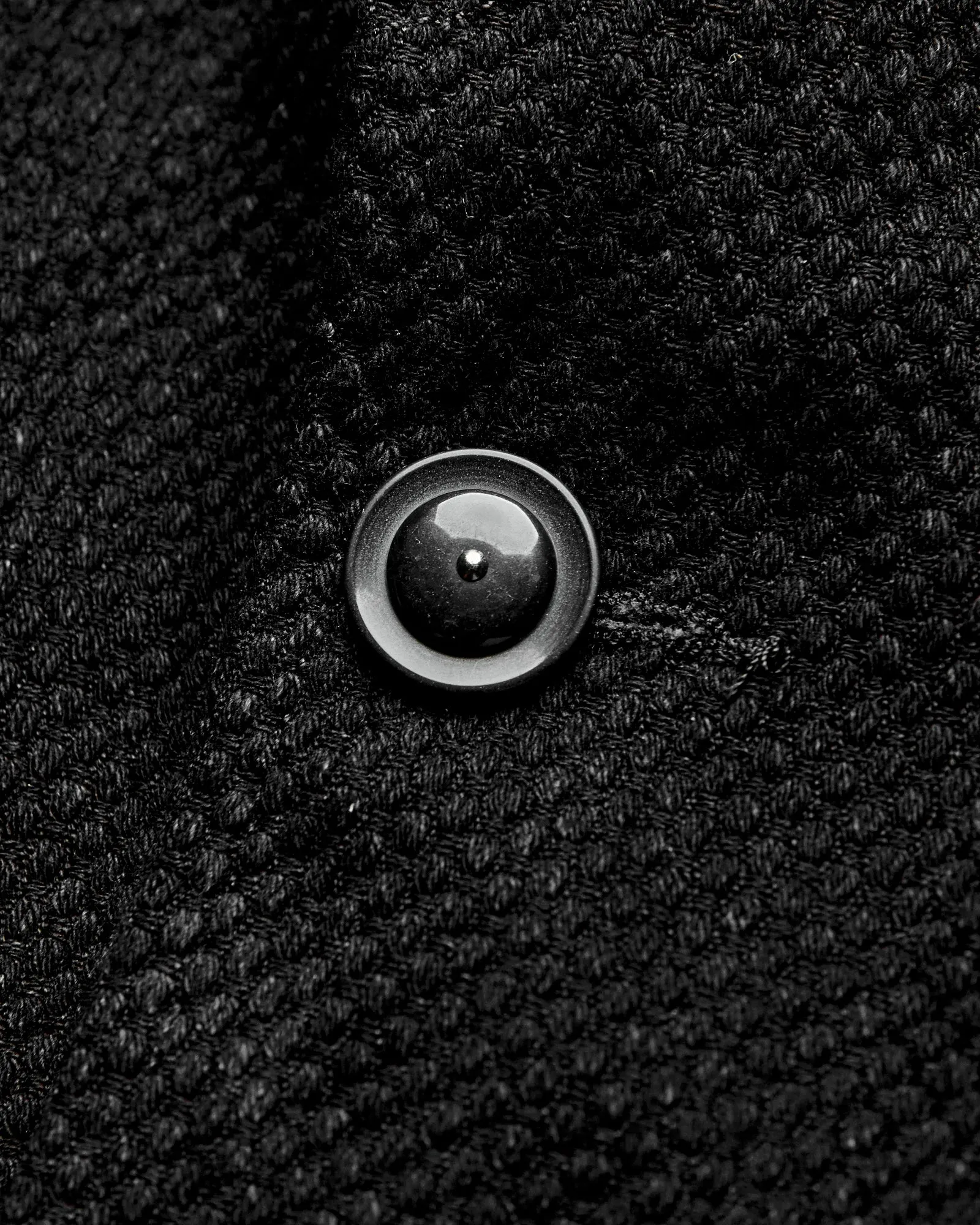 "No-Gi" Bedford Jacket in Black Heavyweight Sashiko