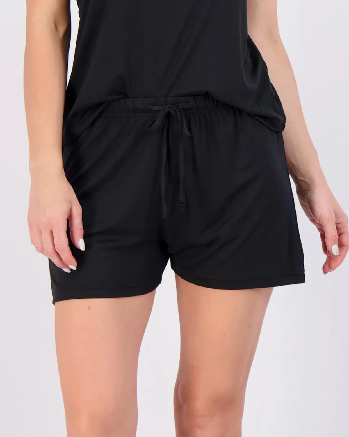 Real Essentials 3 Pack: Women's Super Soft Pajama Set - Cute Cami Lounge Short and Top PJs Set (Available in Plus Size)