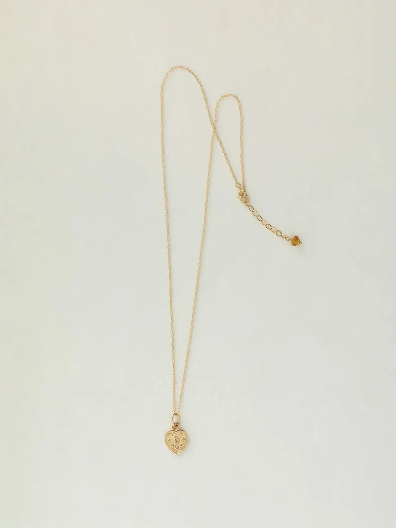 Sacred Heart Necklace | 9k Gold
