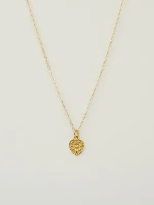 Sacred Heart Necklace | Gold