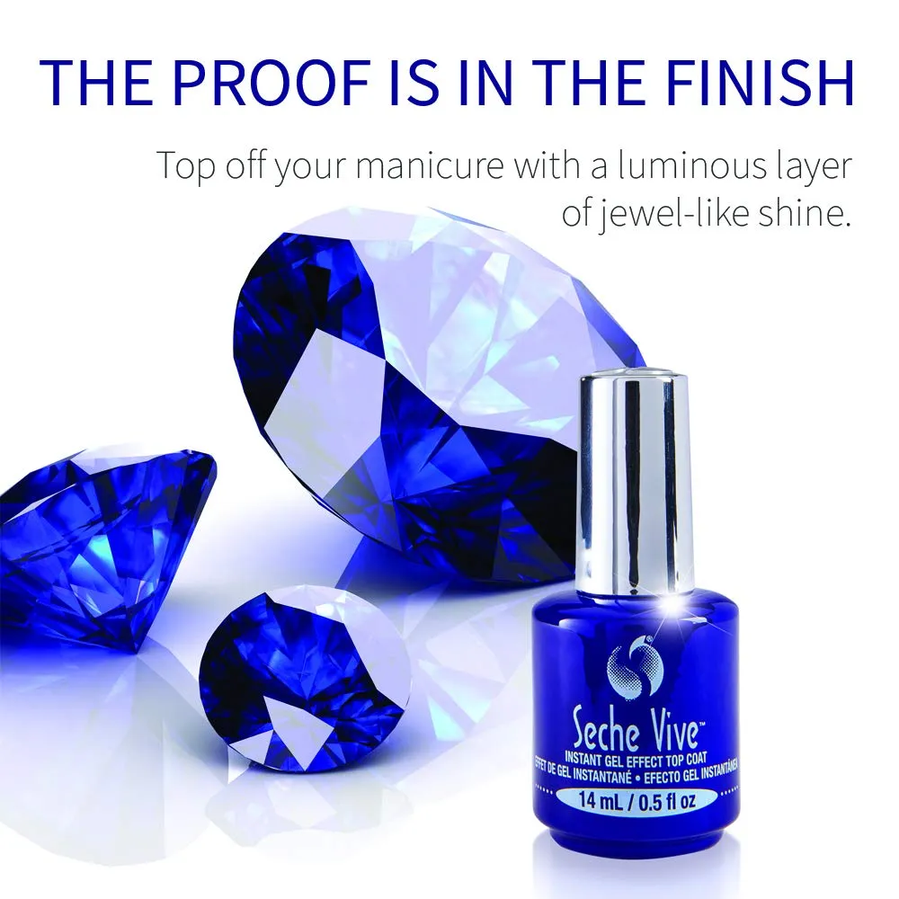 Seche Vive Gel Effect Top Coat 0.5 oz 14 mL