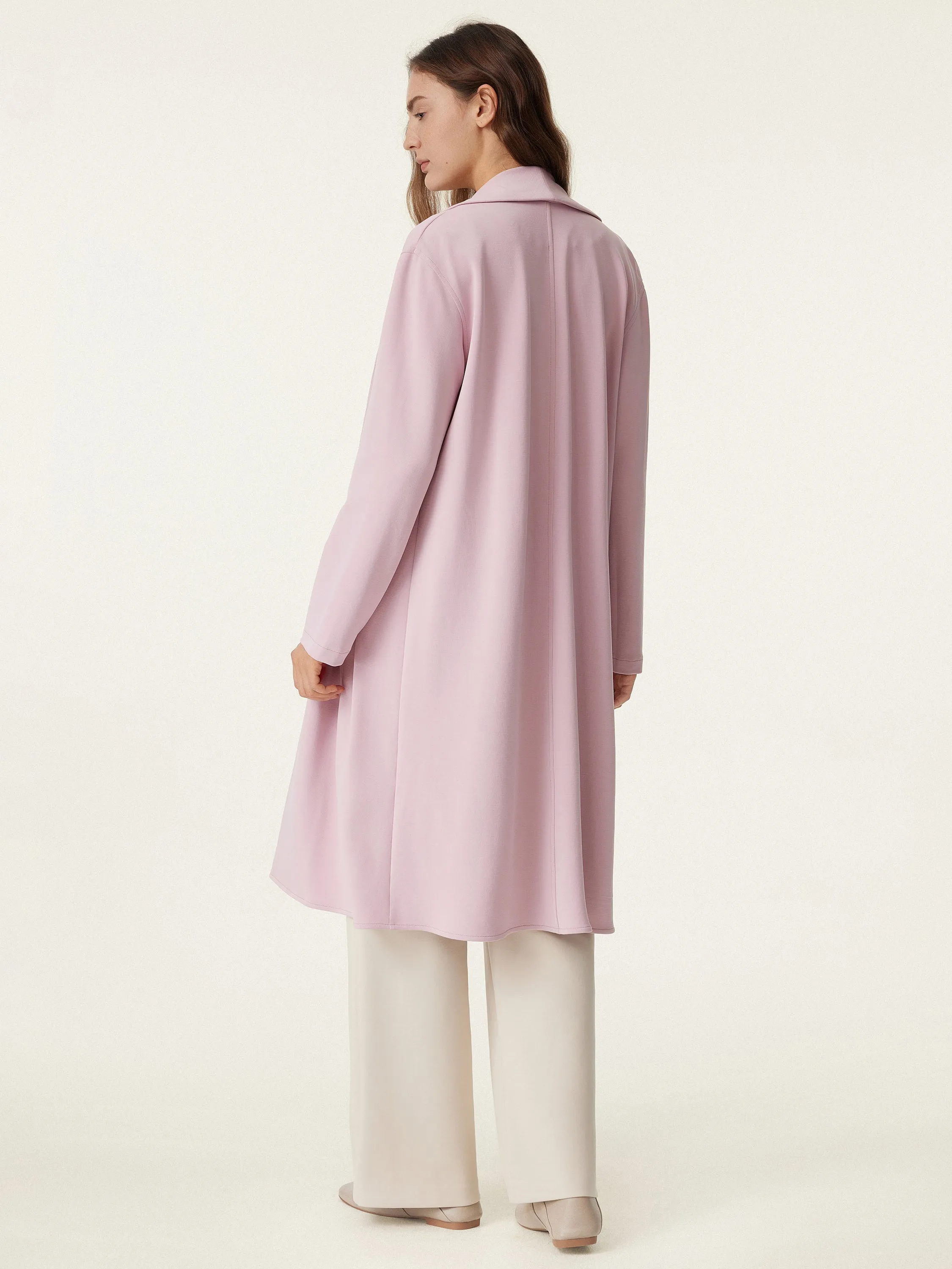 Shawl Collar Long Cardigan Coat