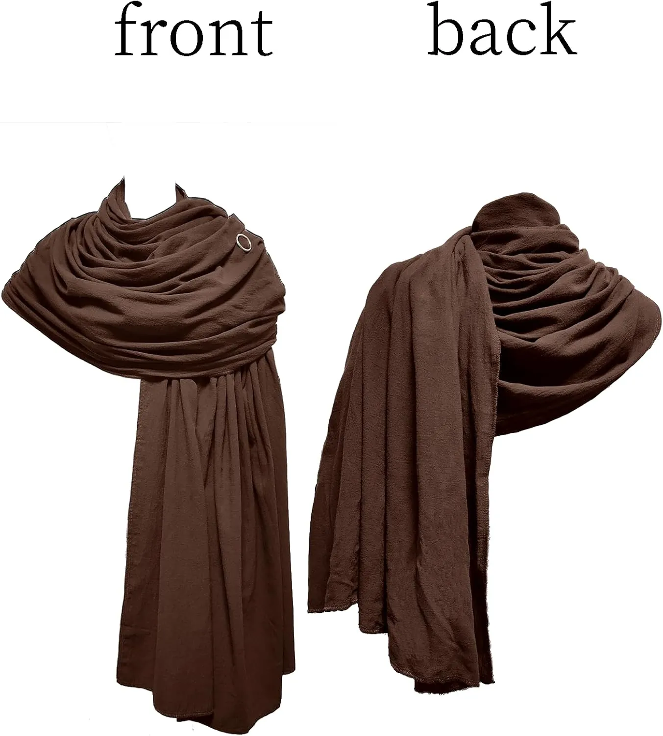 Shawl Scarf Vikings Cosplay Mens Medieval Neck Hooded Cape Women Retro Costume Cotton Renaissance Cloak for Party