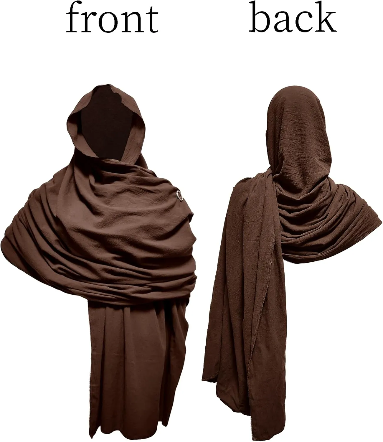 Shawl Scarf Vikings Cosplay Mens Medieval Neck Hooded Cape Women Retro Costume Cotton Renaissance Cloak for Party
