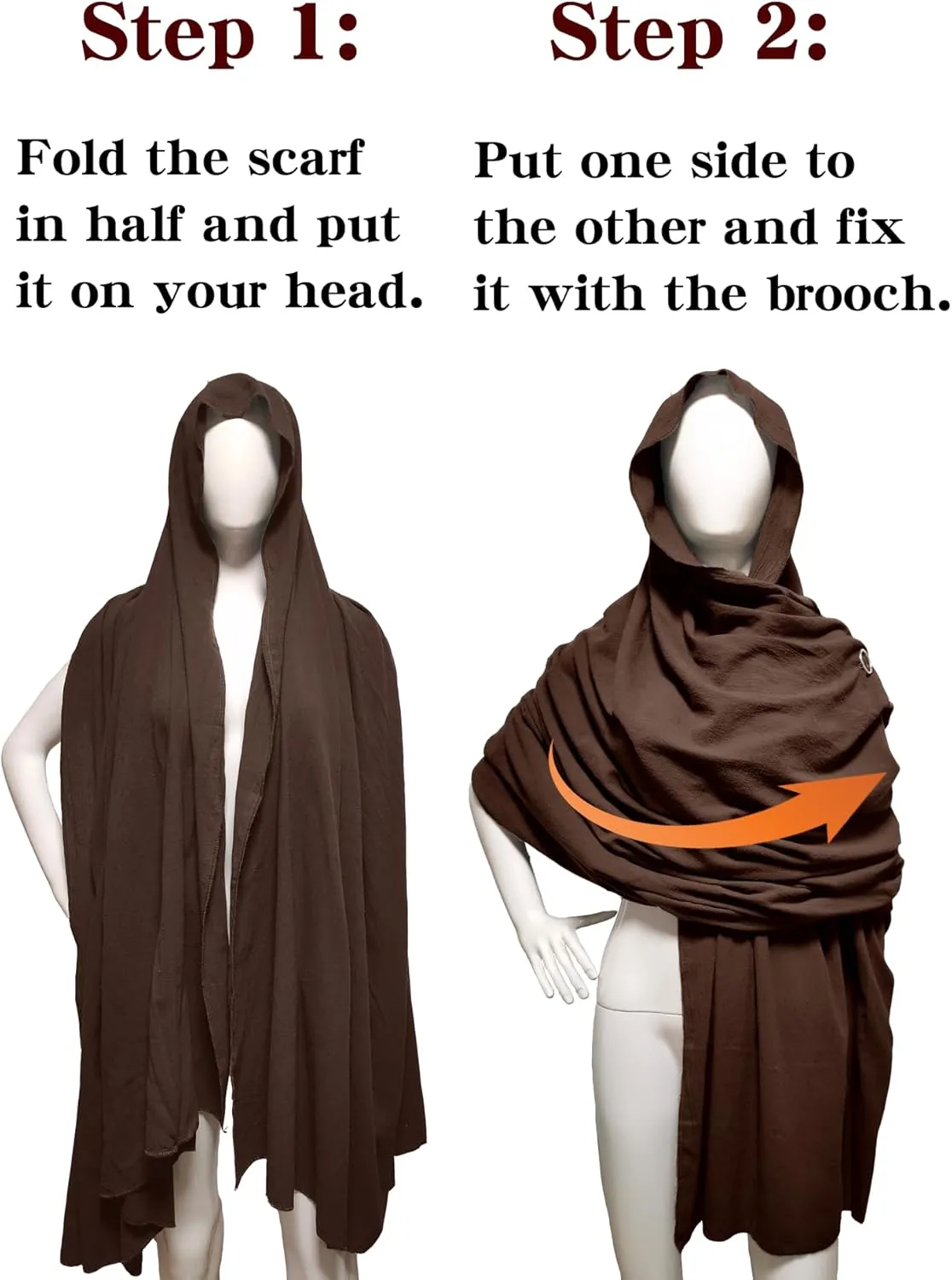 Shawl Scarf Vikings Cosplay Mens Medieval Neck Hooded Cape Women Retro Costume Cotton Renaissance Cloak for Party
