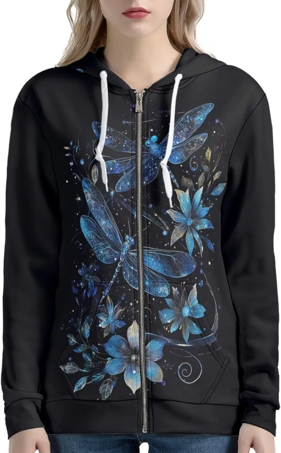 Showudesigns Zip Up Women's Hoodies & Sweatshirts XS-5XL