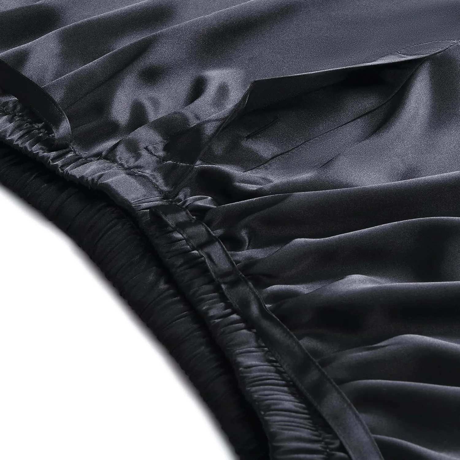 SIHA Men's Satin Pajama Boxer Shorts with Elastic Waistband, Pants S-4XL