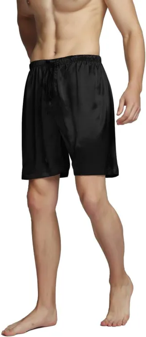 SIHA Men's Satin Pajama Boxer Shorts with Elastic Waistband, Pants S-4XL