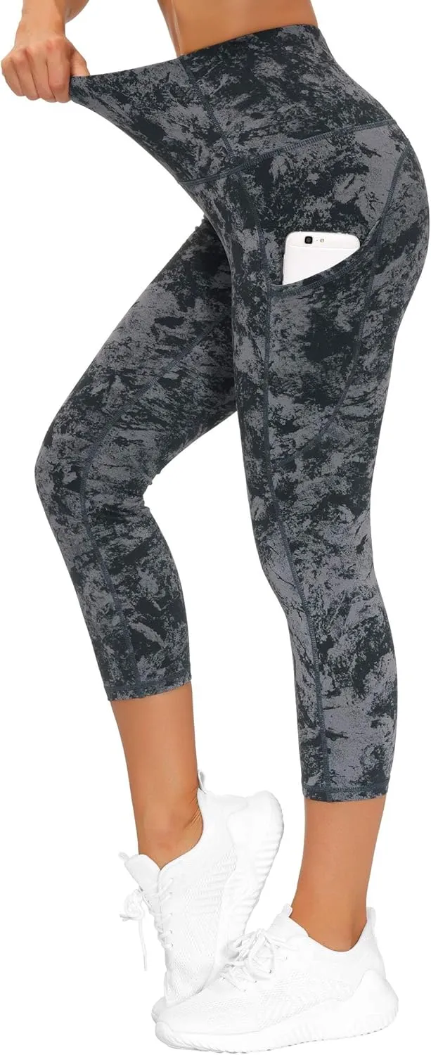 THE GYM PEOPLE Womens' Yoga Pants High Waist with Pocket Tummy Control