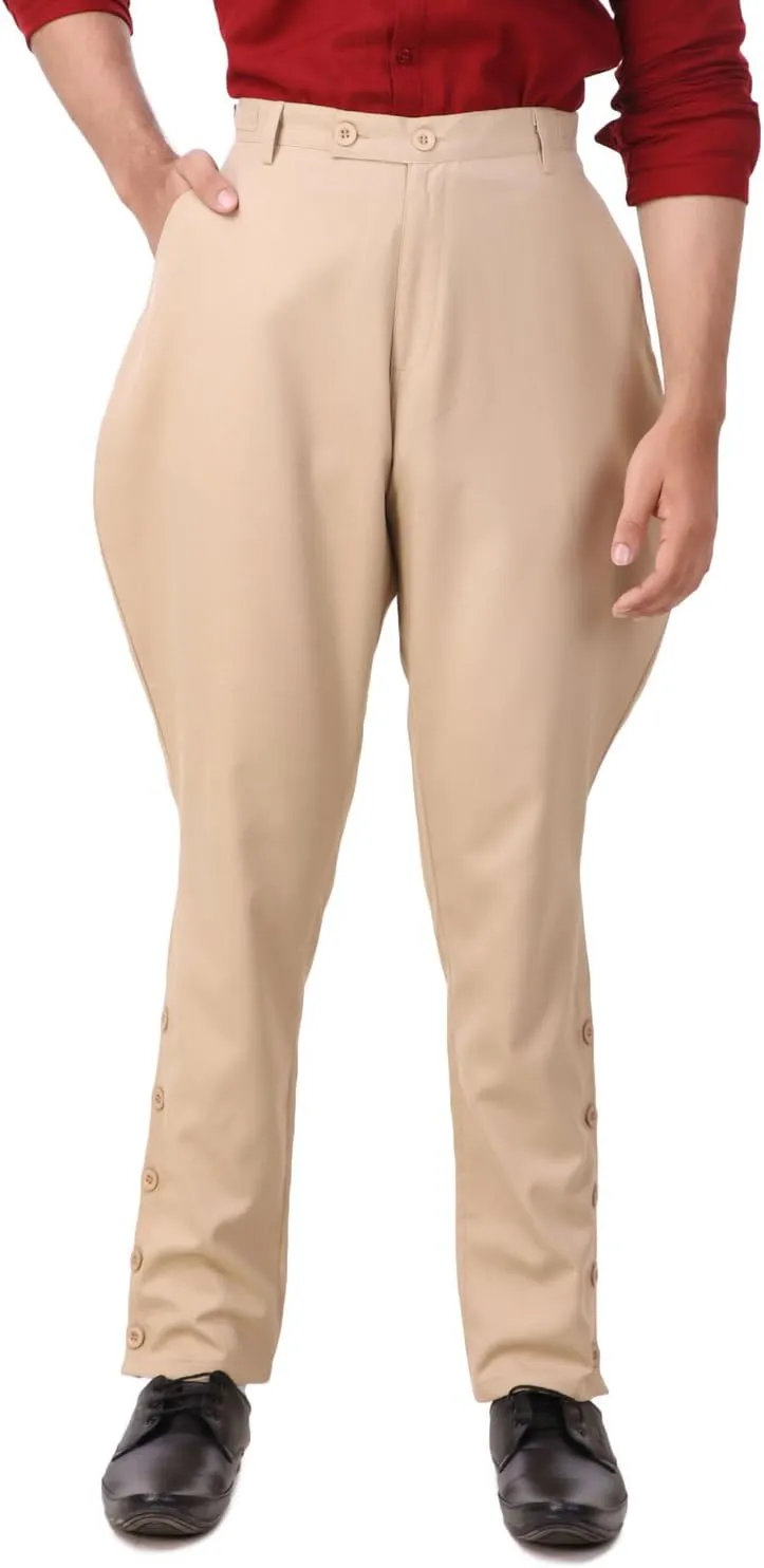 ThePirateDressing Steampunk Victorian Cosplay Costume Mens Archibald Jodhpur Pants Trousers C1326
