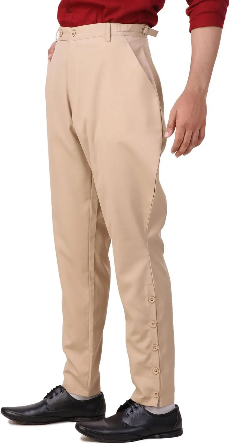ThePirateDressing Steampunk Victorian Cosplay Costume Mens Archibald Jodhpur Pants Trousers C1326