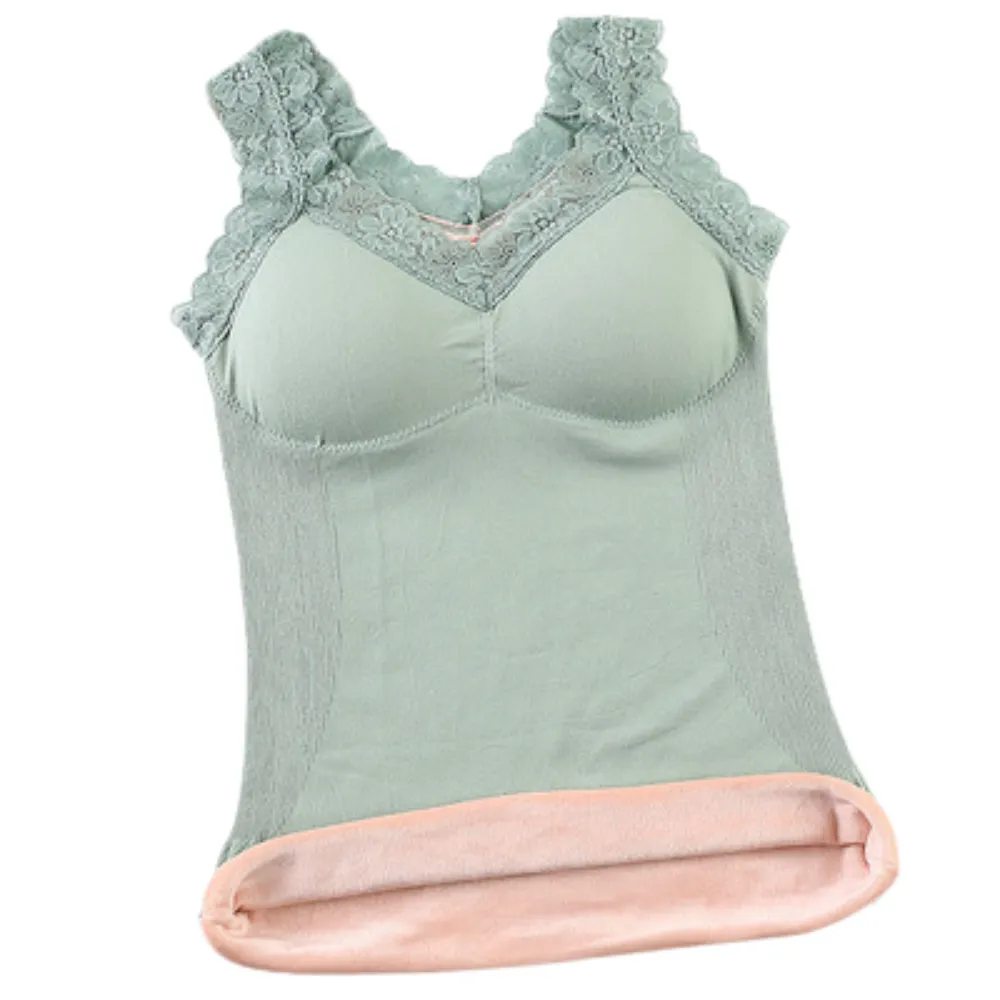 Thermal Underwear Fleece Lined Tank Tops Camisoles