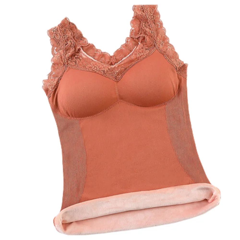 Thermal Underwear Fleece Lined Tank Tops Camisoles