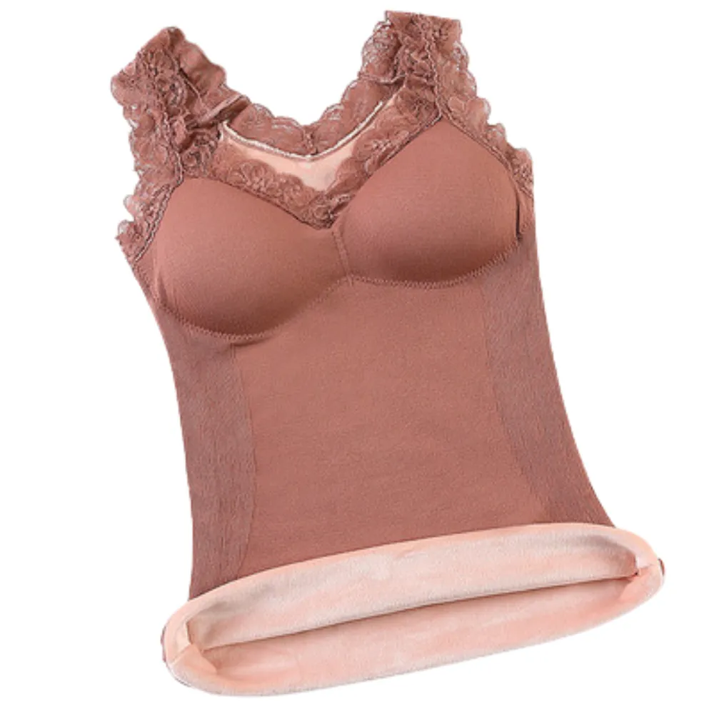 Thermal Underwear Fleece Lined Tank Tops Camisoles