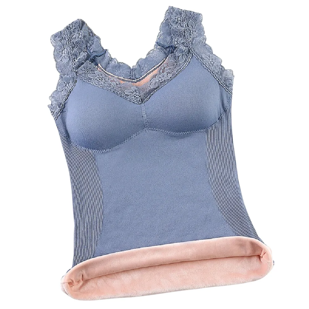 Thermal Underwear Fleece Lined Tank Tops Camisoles