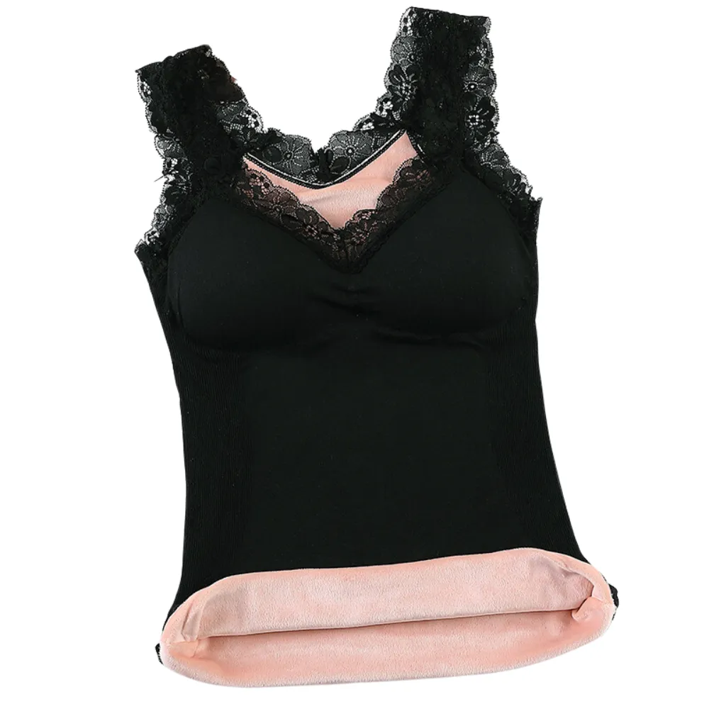 Thermal Underwear Fleece Lined Tank Tops Camisoles