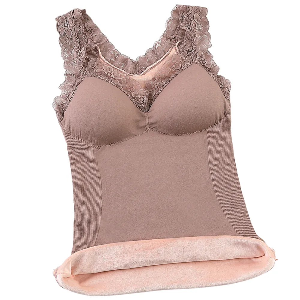 Thermal Underwear Fleece Lined Tank Tops Camisoles