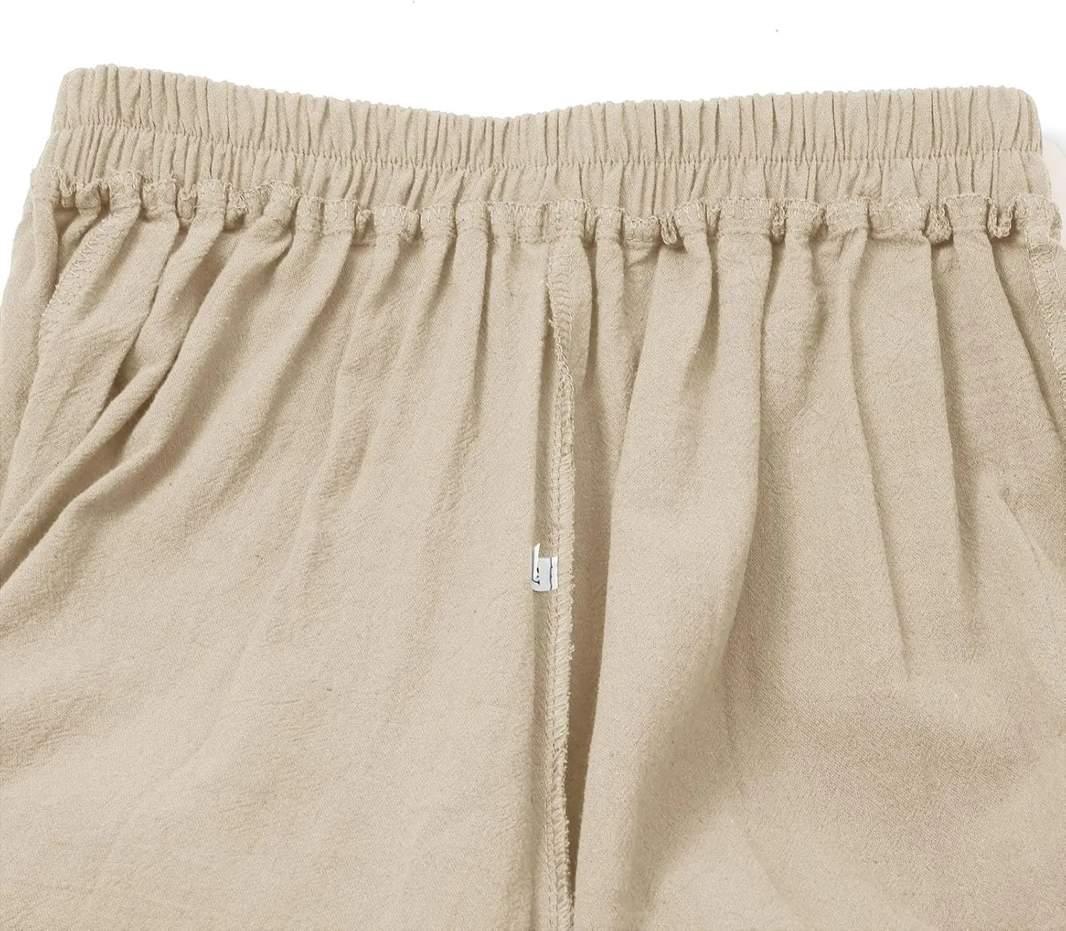Trendy Button-Fly Straight Leg Pants for Women 2024 Spring Cotton Linen High Waist Lounge Slacks Plus Size Solid Casual Pants