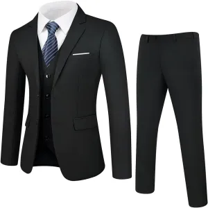 Tuxedo Men Suit Regular Fit 3 Piece Suit Blazer Jacket Waistcoat Pants Men Suit Set for Wedding Prom