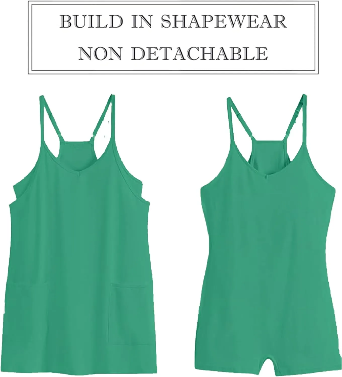VAOYIU Womens Athletic Sleeveless Mini Dress Hot Shot Romper Dresses Spaghetti Strap Tennis Dress Built in Shorts