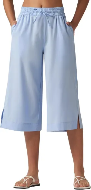 Willit Women's Wide Leg Capris Pants Lightweight Travel Pants Quick Dry Summer Walking Athletic UPF50  Pockets