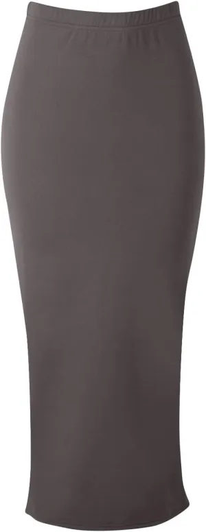 Women's Bodycon Midi Skirt, Elegant High Waisted Slit Back Business Casual Pencil Long Slimming Skirts