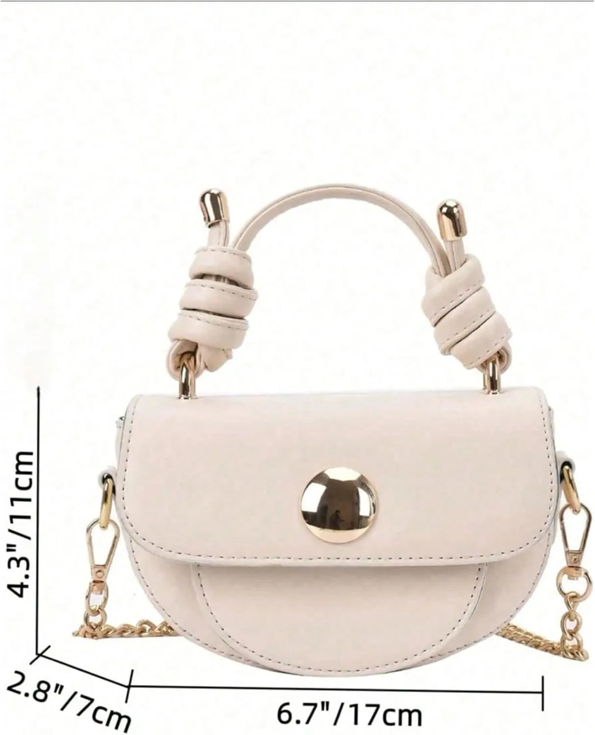 Women's Knot Strap Flap Handbags Faux Leather Top Handle Crossbody Bags Small Clutch Purses