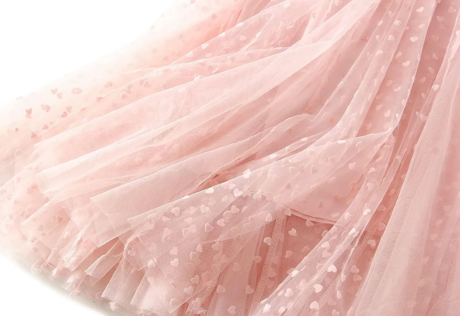 Women's Tulle Long Skirt High Waist Pleated Layered Elastic Waist Midi Skirt Mesh Ballet Wedding Prom Party A-Line Tutu Skirt