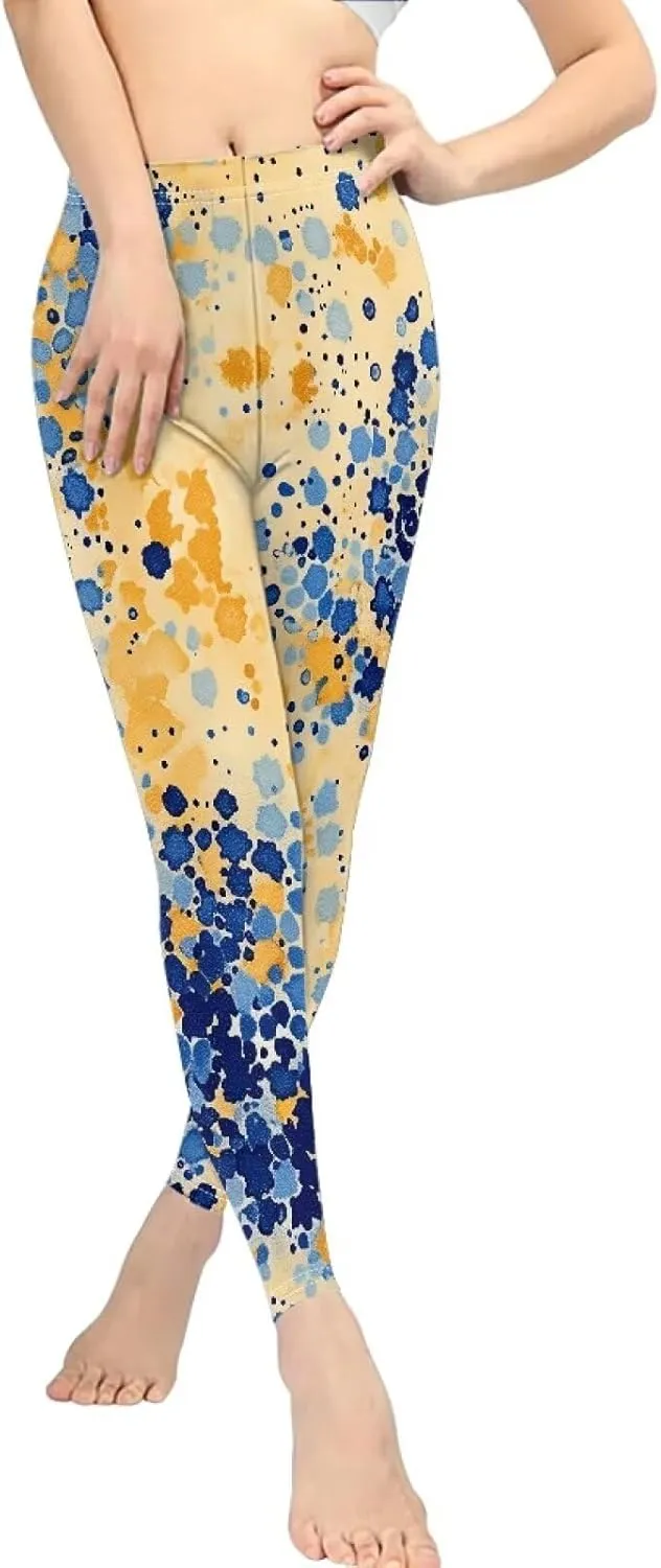 Womens Yoga Pants Full Length High Waist Sports Tights Trousers Stretch Workout Leggings