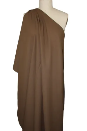Wool Blend Heavy-ish Crepe - Chestnut