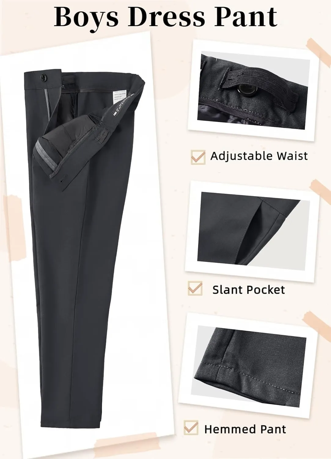 YuanLu Suits for Boys Ring Bearer Outfit Formal Vest and Pants Suit for Boy Wedding Suits Set